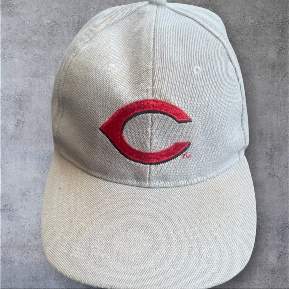 Associated Premium Corp Cincinnati Reds Baseball Cap OSFM Tan Embroidered